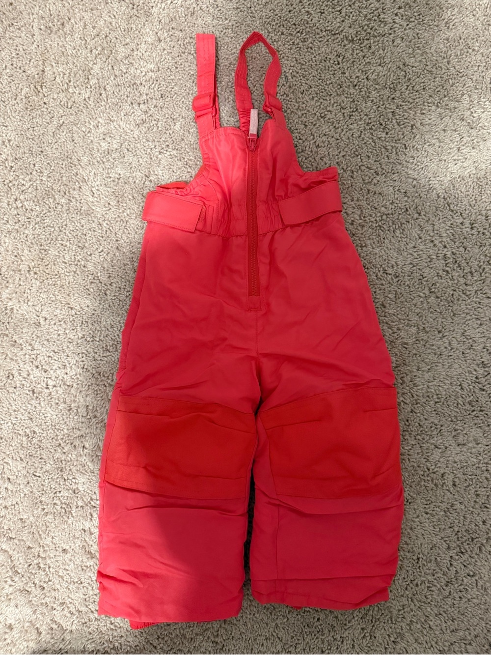 Cherokee Bright Red Kids Snow Overalls